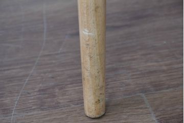 イギリス　希少なビンテージ品　ERCOL(アーコール)　MARGARET HOWELL(マーガレット・ハウエル)　エルム材・ビーチ材　北欧・ナチュラルインテリアにおすすめ!木のぬくもりと優しいフォルムが魅力のラブシート(R-084677)