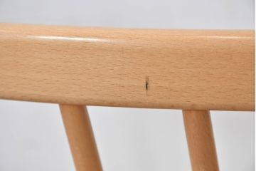 イギリス　希少なビンテージ品　ERCOL(アーコール)　MARGARET HOWELL(マーガレット・ハウエル)　エルム材・ビーチ材　北欧・ナチュラルインテリアにおすすめ!木のぬくもりと優しいフォルムが魅力のラブシート(R-084677)