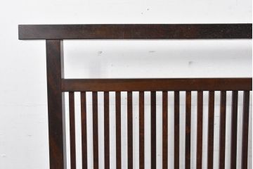中古　美品　松本民芸家具　和の趣溢れる佇まいが魅力のC型衝立て(つい立て、衝い立て、パーテーション、間仕切り)(定価約18万円)(R-084686)