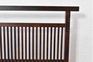 中古　美品　松本民芸家具　和の趣溢れる佇まいが魅力のC型衝立て(つい立て、衝い立て、パーテーション、間仕切り)(定価約18万円)(R-084686)