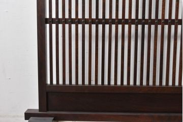 中古　美品　松本民芸家具　和の趣溢れる佇まいが魅力のC型衝立て(つい立て、衝い立て、パーテーション、間仕切り)(定価約18万円)(R-084686)