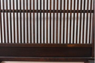 中古　美品　松本民芸家具　和の趣溢れる佇まいが魅力のC型衝立て(つい立て、衝い立て、パーテーション、間仕切り)(定価約18万円)(R-084686)