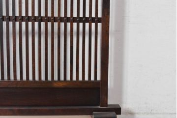中古　美品　松本民芸家具　和の趣溢れる佇まいが魅力のC型衝立て(つい立て、衝い立て、パーテーション、間仕切り)(定価約18万円)(R-084686)