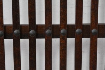中古　美品　松本民芸家具　和の趣溢れる佇まいが魅力のC型衝立て(つい立て、衝い立て、パーテーション、間仕切り)(定価約18万円)(R-084686)