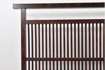 中古　美品　松本民芸家具　和の趣溢れる佇まいが魅力のC型衝立て(つい立て、衝い立て、パーテーション、間仕切り)(定価約18万円)(R-084686)