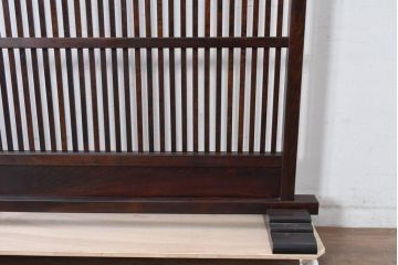 中古　美品　松本民芸家具　和の趣溢れる佇まいが魅力のC型衝立て(つい立て、衝い立て、パーテーション、間仕切り)(定価約18万円)(R-084686)
