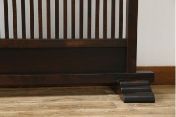 中古　美品　松本民芸家具　和の趣溢れる佇まいが魅力のC型衝立て　定価約18万円相当　(R-084686)