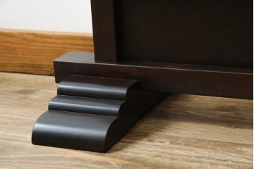 中古　美品　松本民芸家具　和の趣溢れる佇まいが魅力のC型衝立て　定価約18万円相当　(R-084686)