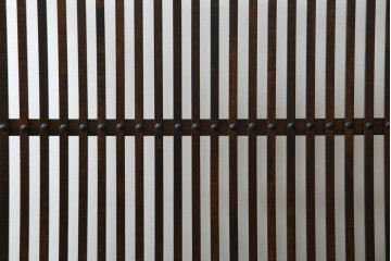 中古　美品　松本民芸家具　和の趣溢れる佇まいが魅力のC型衝立て　定価約18万円相当　(R-084686)