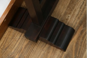 中古　美品　松本民芸家具　和の趣溢れる佇まいが魅力のC型衝立て　定価約18万円相当　(R-084686)