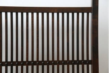 中古　美品　松本民芸家具　和の趣溢れる佇まいが魅力のC型衝立て　定価約18万円相当　(R-084686)