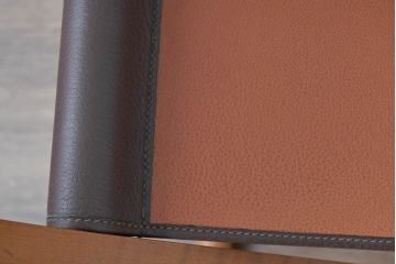 中古　フランス　HERMES(エルメス)　PIPPAシリーズ　本革　木の温もりでレザーのしなやかさを楽しむフォールディングチェア(folding armchair、折りたたみ式チェア、折り畳み、アームチェア、椅子、イス)(現行定価約350万円)(R-084688)