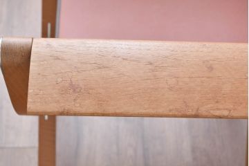 中古　フランス　HERMES(エルメス)　PIPPAシリーズ　本革　木の温もりでレザーのしなやかさを楽しむフォールディングチェア(folding armchair、折りたたみ式チェア、折り畳み、アームチェア、椅子、イス)(現行定価約350万円)(R-084688)