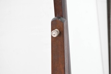 中古　美品　松本民芸家具　シンプルながら品の良い佇まいが魅力のD型姿見　(R-084690)