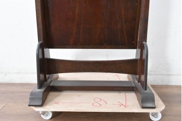 中古　美品　松本民芸家具　シンプルながら品の良い佇まいが魅力のD型姿見　(R-084690)