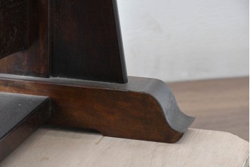 中古　美品　松本民芸家具　シンプルながら品の良い佇まいが魅力のD型姿見　(R-084690)