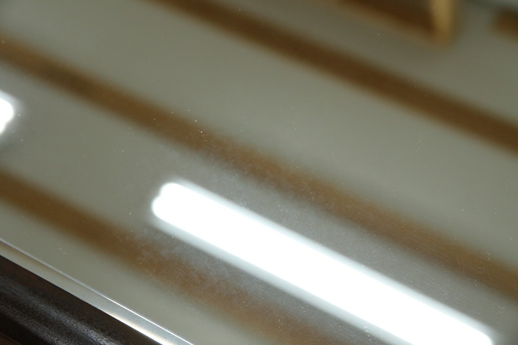 中古　美品　松本民芸家具　シンプルながら品の良い佇まいが魅力のD型姿見　(R-084690)