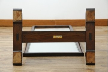 中古　美品　松本民芸家具　シンプルながら品の良い佇まいが魅力のD型姿見　(R-084690)