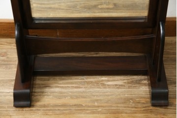 中古　美品　松本民芸家具　シンプルながら品の良い佇まいが魅力のD型姿見　(R-084690)