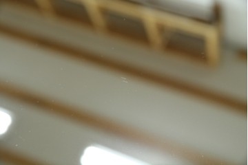 中古　美品　松本民芸家具　シンプルながら品の良い佇まいが魅力のD型姿見　(R-084690)