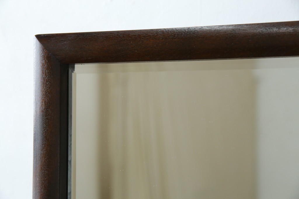 中古　美品　松本民芸家具　シンプルながら品の良い佇まいが魅力のD型姿見　(R-084690)