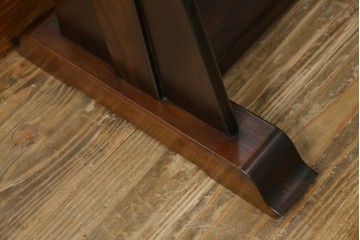 中古　美品　松本民芸家具　シンプルながら品の良い佇まいが魅力のD型姿見　(R-084690)