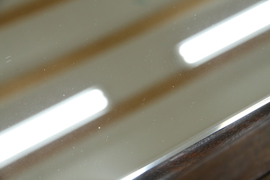 中古　美品　松本民芸家具　シンプルながら品の良い佇まいが魅力のD型姿見　(R-084690)