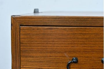 和製ビンテージ　専門店にてリペア済　前面桐材　和の美を纏うローチェスト(R-084693)