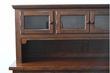 中古　超美品!!　特注　松本民芸家具　クラシカルな重厚感漂う収納力抜群のキャビネット　定価約100万円　(R-084694)