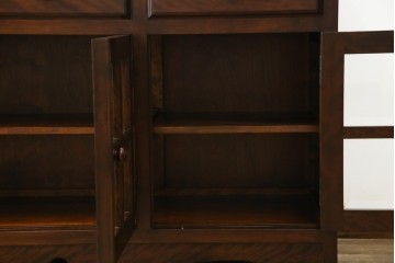 中古　超美品!!　特注　松本民芸家具　ぶ厚い天板でインテリアの主役になるサイドボード　定価約65万円相当　(R-084695)