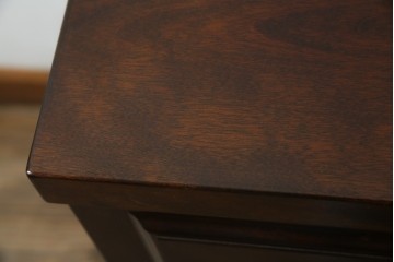 中古　超美品!!　特注　松本民芸家具　ぶ厚い天板でインテリアの主役になるサイドボード　定価約65万円相当　(R-084695)