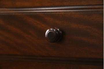 中古　超美品!!　特注　松本民芸家具　ぶ厚い天板でインテリアの主役になるサイドボード　定価約65万円相当　(R-084695)