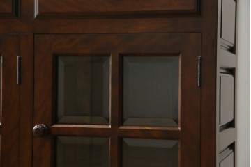 中古　超美品!!　特注　松本民芸家具　ぶ厚い天板でインテリアの主役になるサイドボード　定価約65万円相当　(R-084695)