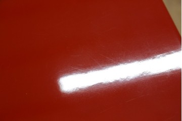 中古　超美品!　高島屋購入品　総漆塗り　深紅の色彩と使いやすい多段構成が魅力の小箪笥　定価約70万円　(R-084697)