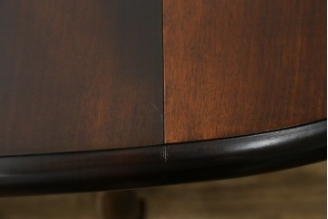 中古　超美品　松本民芸家具　M型バタフライ卓(楕円)　凝った脚のデザインが目を惹くバタフライテーブル　定価約28万円　(R-084701)