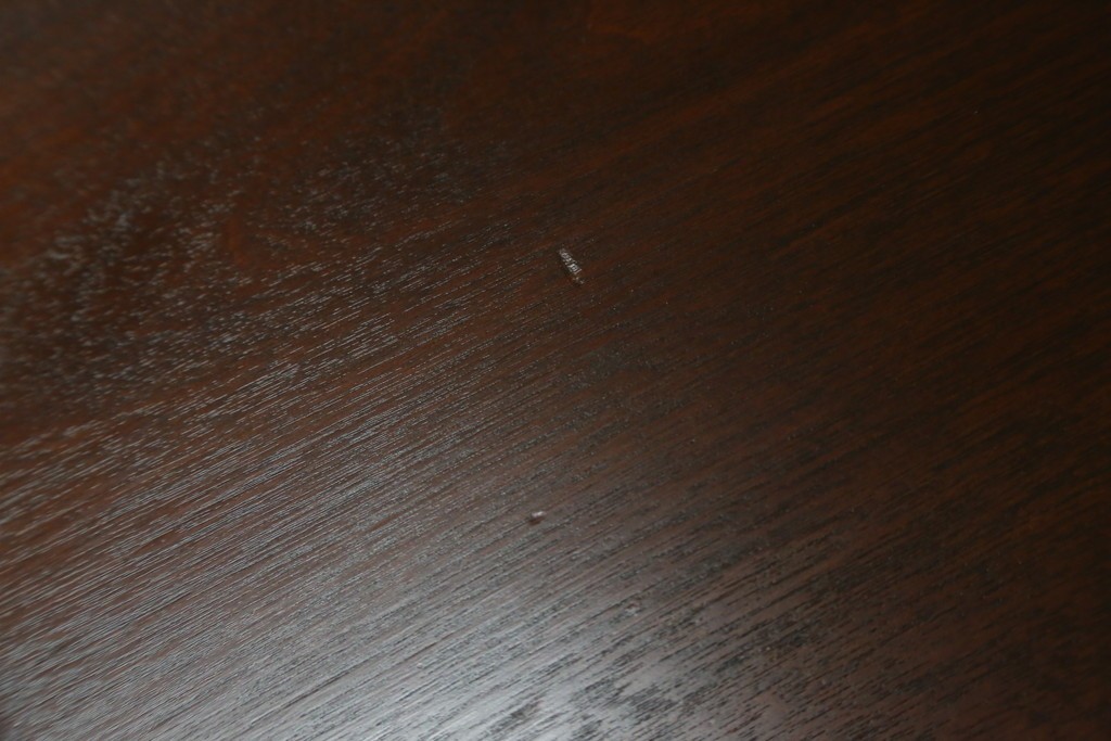 中古　超美品　松本民芸家具　M型バタフライ卓(楕円)　凝った脚のデザインが目を惹くバタフライテーブル　定価約28万円　(R-084701)