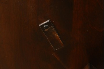 中古　超美品　松本民芸家具　M型バタフライ卓(楕円)　凝った脚のデザインが目を惹くバタフライテーブル　定価約28万円　(R-084701)