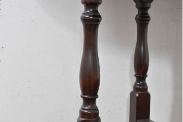 中古　超美品　松本民芸家具　M型バタフライ卓(楕円)　凝った脚のデザインが目を惹くバタフライテーブル(ドロップリーフテーブル、エクステンションテーブル、食卓、ダイニングテーブル、2人掛け、4人掛け、2人用、4人用)(定価約28万)(R-084701)