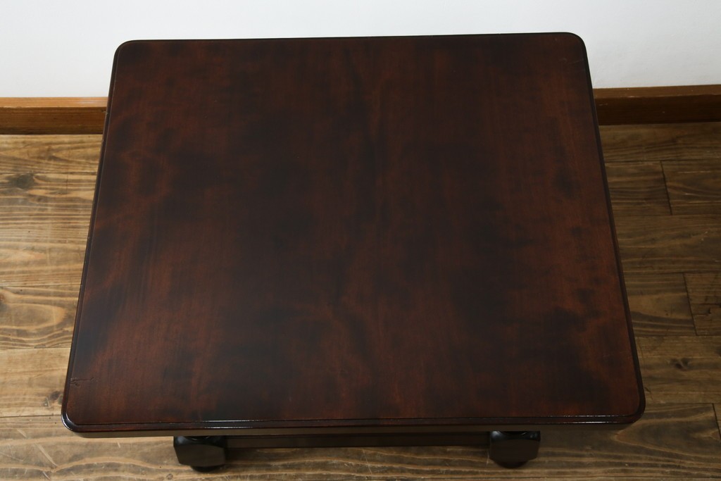 中古　超美品　松本民芸家具　特注品　和洋どちらにも合う上質なサイドテーブル　(R-084702)