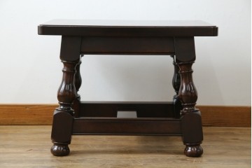 中古　超美品　松本民芸家具　特注品　和洋どちらにも合う上質なサイドテーブル　(R-084702)