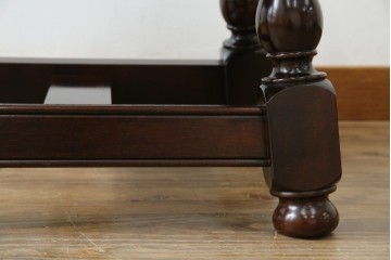 中古　超美品　松本民芸家具　特注品　和洋どちらにも合う上質なサイドテーブル　(R-084702)