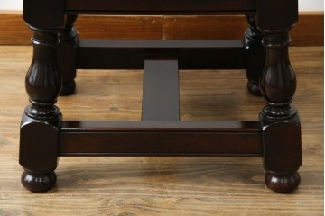 中古　超美品　松本民芸家具　特注品　和洋どちらにも合う上質なサイドテーブル　(R-084702)