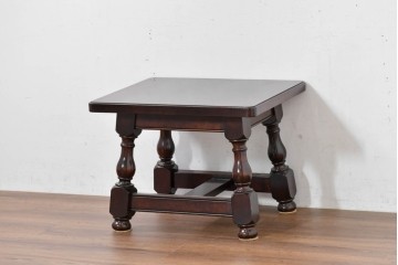 中古　超美品　松本民芸家具　特注品　和洋どちらにも合う上質なサイドテーブル　(R-084702)