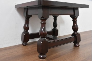 中古　超美品　松本民芸家具　特注品　和洋どちらにも合う上質なサイドテーブル　(R-084702)