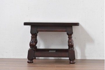 中古　超美品　松本民芸家具　特注品　和洋どちらにも合う上質なサイドテーブル　(R-084702)