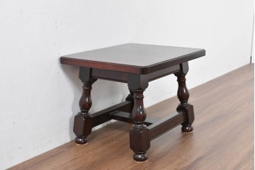 中古　超美品　松本民芸家具　特注品　和洋どちらにも合う上質なサイドテーブル　(R-084702)