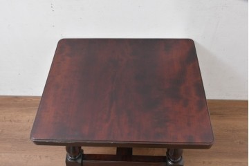 中古　超美品　松本民芸家具　特注品　和洋どちらにも合う上質なサイドテーブル　(R-084702)