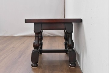 中古　超美品　松本民芸家具　特注品　和洋どちらにも合う上質なサイドテーブル　(R-084702)