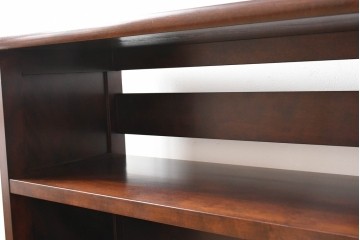 中古　超美品!!　特注品　松本民芸家具　洗練されたデザインで和モダンなお部屋に馴染む飾り棚　(R-084703)