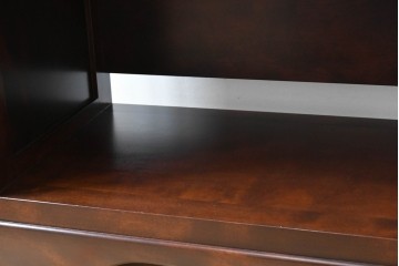 中古　超美品!!　特注品　松本民芸家具　洗練されたデザインで和モダンなお部屋に馴染む飾り棚　(R-084703)
